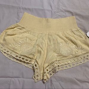 Billabong yellow beach shorts